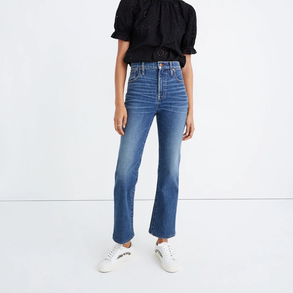 Madewell Slim Demi-Boot Jeans Size 31 Classic Blue